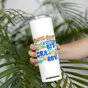 Cute But A Little Bit Crabby Skinny Tumbler Beach Crab Summer Vacation TS14 Print Your Wear