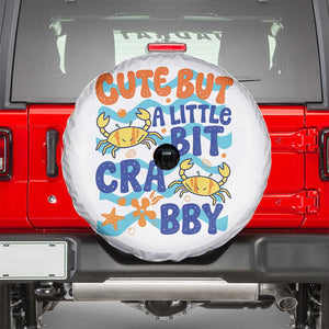 Cute But A Little Bit Crabby Spare Tire Cover Beach Crab Summer Vacation TS14 White Print Your Wear