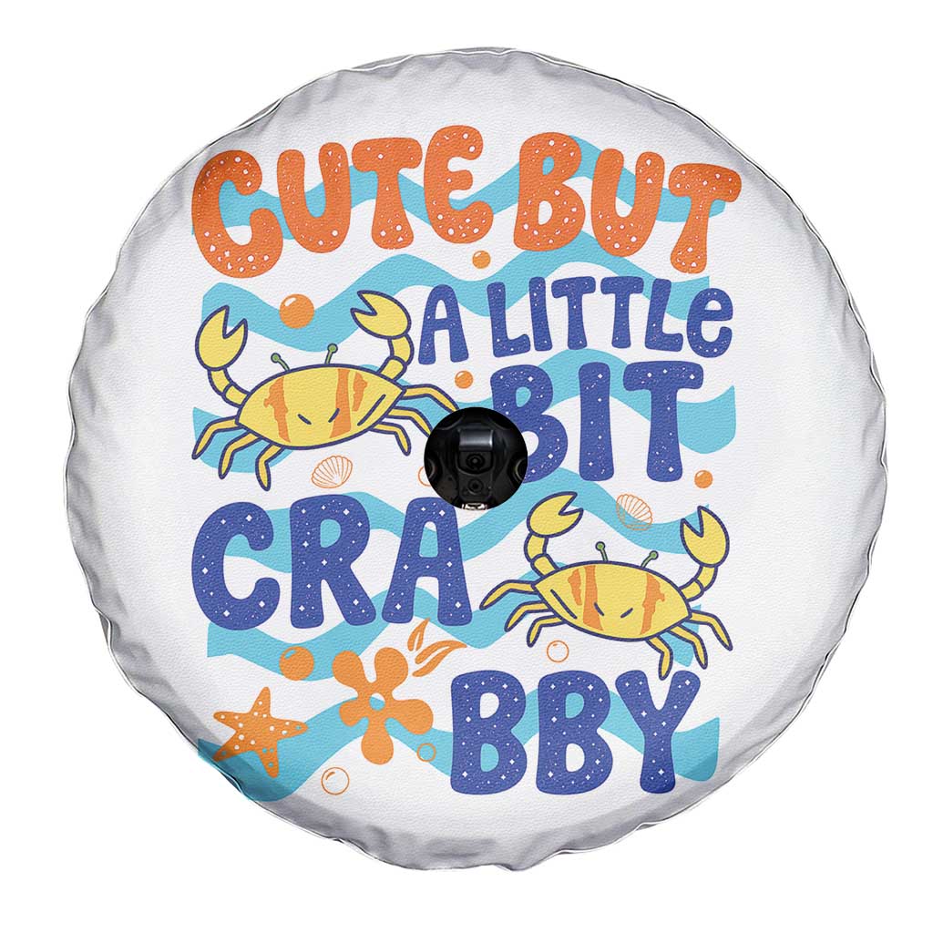 Cute But A Little Bit Crabby Spare Tire Cover Beach Crab Summer Vacation TS14 Print Your Wear