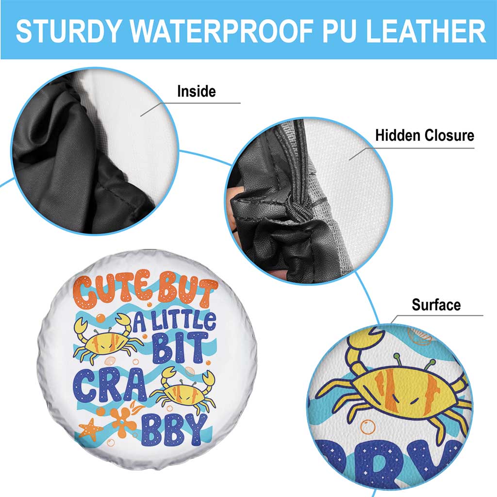 Cute But A Little Bit Crabby Spare Tire Cover Beach Crab Summer Vacation TS14 Print Your Wear
