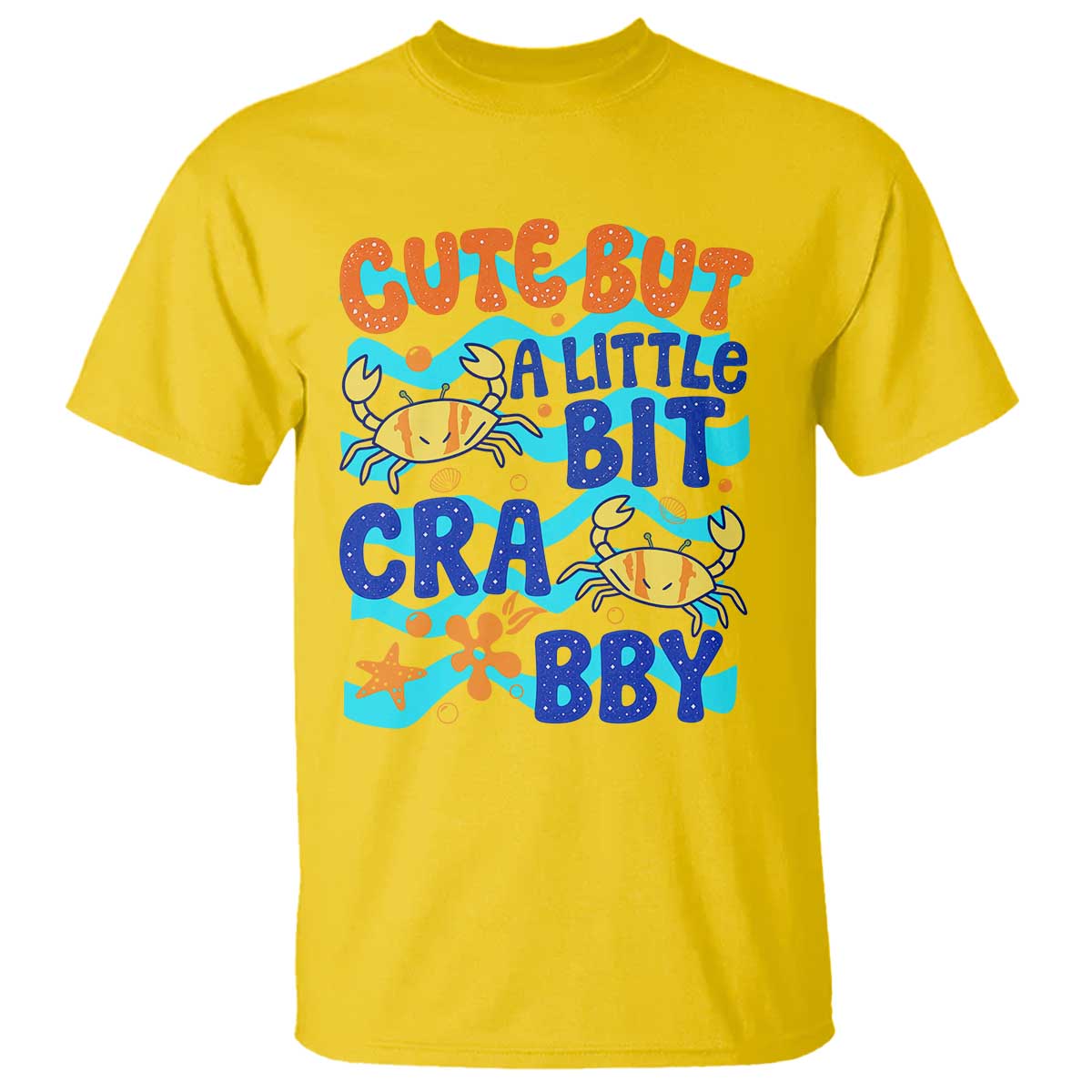 Cute But A Little Bit Crabby T Shirt Beach Crab Summer Vacation TS14 Daisy Print Your Wear