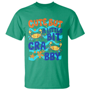 Cute But A Little Bit Crabby T Shirt Beach Crab Summer Vacation TS14 Irish Green Print Your Wear