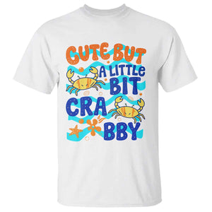 Cute But A Little Bit Crabby T Shirt Beach Crab Summer Vacation TS14 White Print Your Wear
