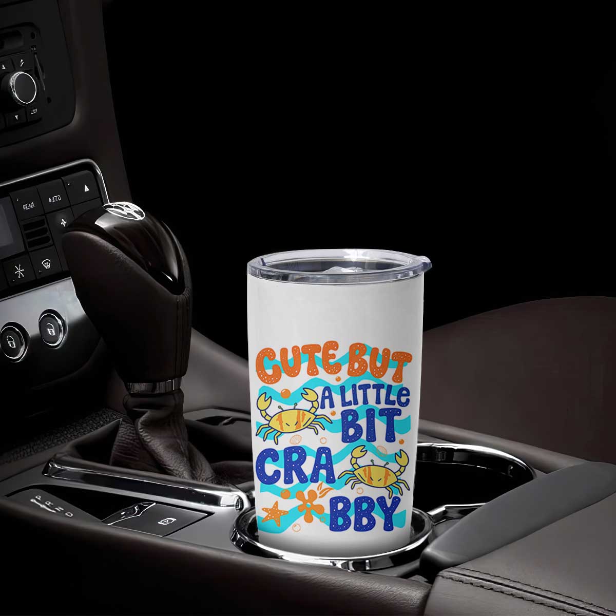 Cute But A Little Bit Crabby Tumbler Cup Beach Crab Summer Vacation TS14 Print Your Wear