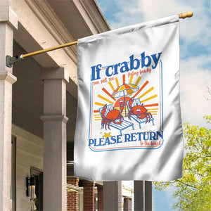 If Crabby Please Return To The Beach Garden Flag Funny Summer Crab TS14 Print Your Wear