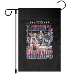1776 National Champs Garden Flag Funny Founding Father USA 250th Anniversary
