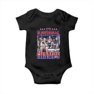 1776 National Champs Baby Onesie Funny Founding Father USA 250th Anniversary