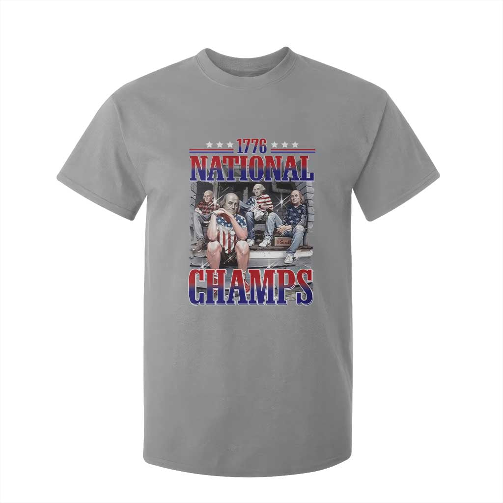 1776 National Champs T Shirt For Kid Funny Founding Father USA 250th Anniversary