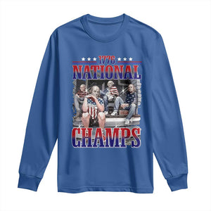 1776 National Champs Long Sleeve Shirt Funny Founding Father USA 250th Anniversary