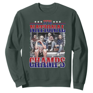 1776 National Champs Sweatshirt Funny Founding Father USA 250th Anniversary