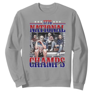 1776 National Champs Sweatshirt Funny Founding Father USA 250th Anniversary