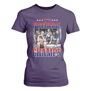 1776 National Champs T Shirt For Women Funny Founding Father USA 250th Anniversary