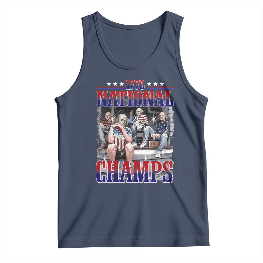 1776 National Champs Tank Top Funny Founding Father USA 250th Anniversary