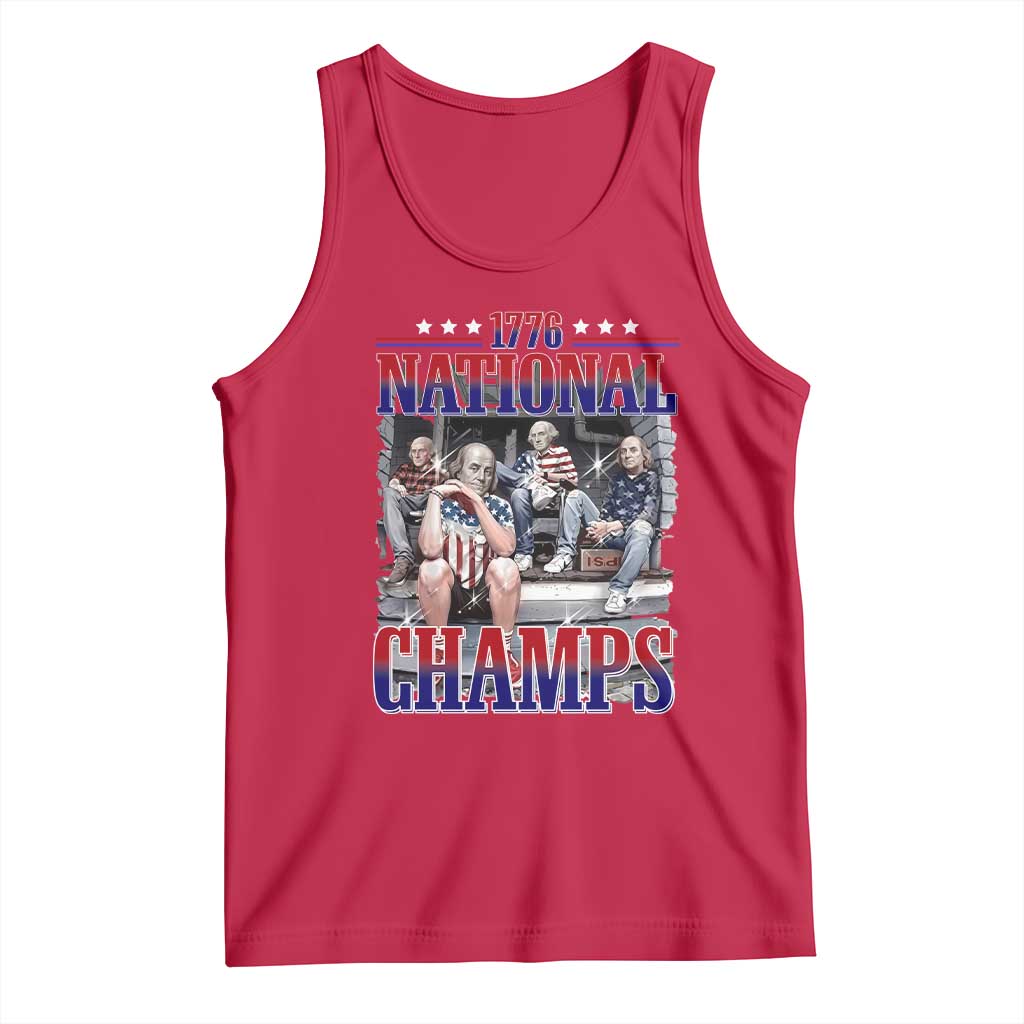 1776 National Champs Tank Top Funny Founding Father USA 250th Anniversary