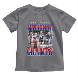 1776 National Champs Toddler T Shirt Funny Founding Father USA 250th Anniversary