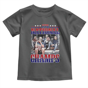 1776 National Champs Toddler T Shirt Funny Founding Father USA 250th Anniversary