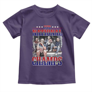 1776 National Champs Toddler T Shirt Funny Founding Father USA 250th Anniversary