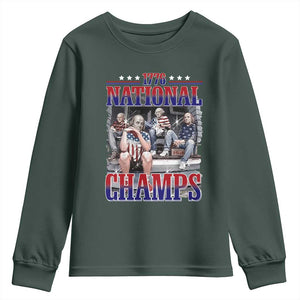 1776 National Champs Youth Sweatshirt Funny Founding Father USA 250th Anniversary