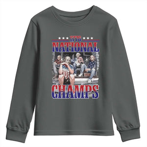 1776 National Champs Youth Sweatshirt Funny Founding Father USA 250th Anniversary