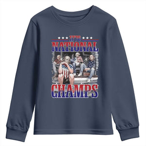 1776 National Champs Youth Sweatshirt Funny Founding Father USA 250th Anniversary