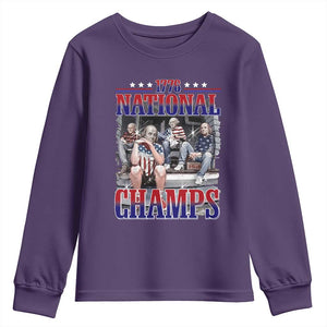 1776 National Champs Youth Sweatshirt Funny Founding Father USA 250th Anniversary