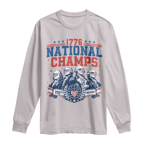 1776 National Champs Long Sleeve Shirt Funny Founding Fathers Sunglasses Patriotic 4th of July