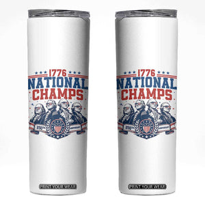 1776 National Champs Skinny Tumbler Funny Founding Fathers Sunglasses Patriotic 4th of July
