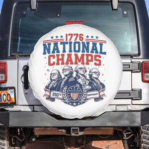 1776 National Champs Spare Tire Cover Funny Founding Fathers Sunglasses Patriotic 4th of July