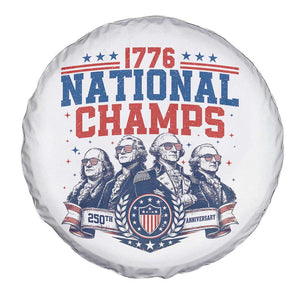 1776 National Champs Spare Tire Cover Funny Founding Fathers Sunglasses Patriotic 4th of July