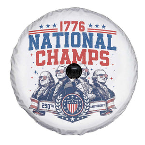 1776 National Champs Spare Tire Cover Funny Founding Fathers Sunglasses Patriotic 4th of July