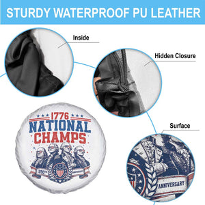 1776 National Champs Spare Tire Cover Funny Founding Fathers Sunglasses Patriotic 4th of July