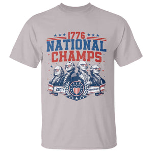 1776 National Champs T Shirt Funny Founding Fathers Sunglasses Patriotic 4th of July