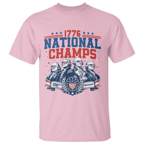 1776 National Champs T Shirt Funny Founding Fathers Sunglasses Patriotic 4th of July