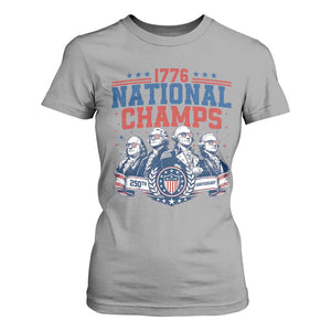 1776 National Champs T Shirt For Women Funny Founding Fathers Sunglasses Patriotic 4th of July