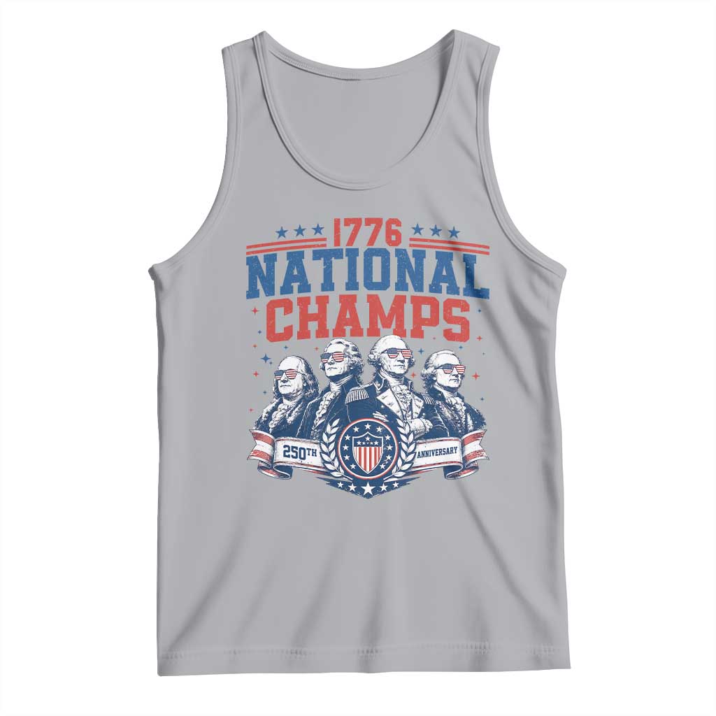 1776 National Champs Tank Top Funny Founding Fathers Sunglasses Patriotic 4th of July