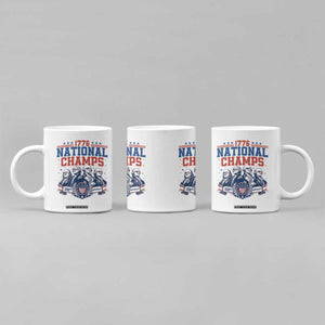 1776 National Champs Coffee Mug Funny Founding Fathers Sunglasses Patriotic 4th of July