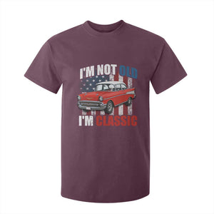 I'm Not Old I'm Classic T Shirt For Kid American Classic Collector Car US Flag