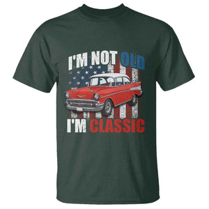 I'm Not Old I'm Classic T Shirt American Classic Collector Car US Flag
