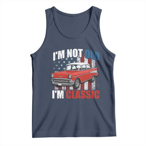I'm Not Old I'm Classic Tank Top American Classic Collector Car US Flag