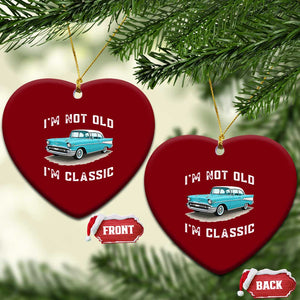 I'm Not Old I'm Classic Ceramic Ornament Vintage 1957 Turquoise Classic Car