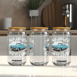 I'm Not Old I'm Classic Glass Can Vintage 1957 Turquoise Classic Car