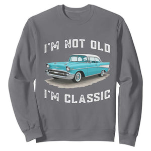 I'm Not Old I'm Classic Sweatshirt Vintage 1957 Turquoise Classic Car