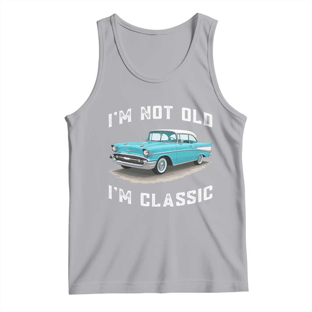 I'm Not Old I'm Classic Tank Top Vintage 1957 Turquoise Classic Car