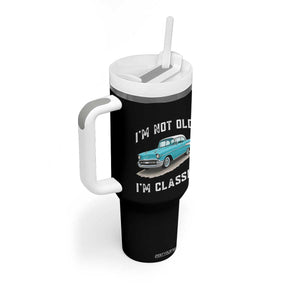 I'm Not Old I'm Classic Tumbler With Handle Vintage 1957 Turquoise Classic Car