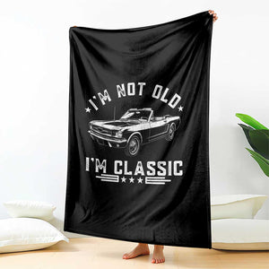 I'm Not Old I'm Classic Throw Blanket Vintage 1963 Classic Sports Car