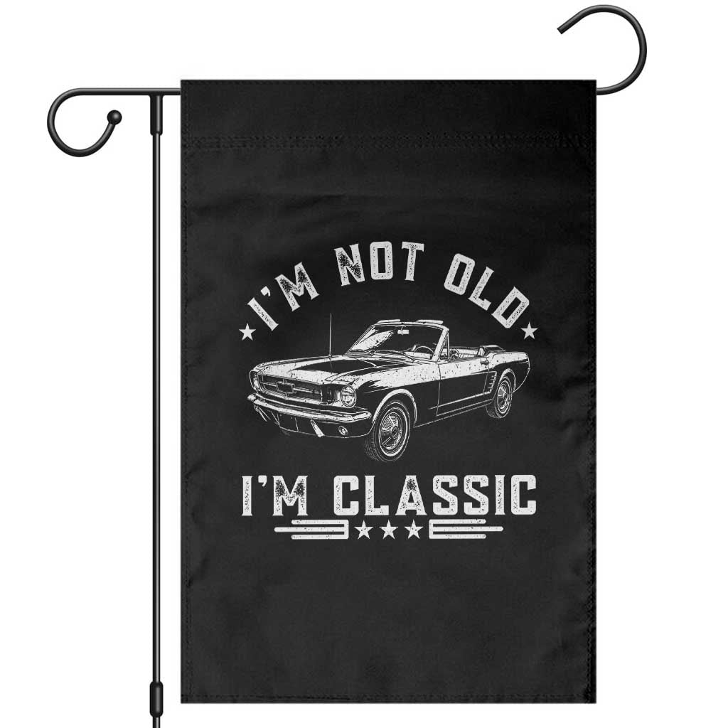 I'm Not Old I'm Classic Garden Flag Vintage 1963 Classic Sports Car TS14 Black Print Your Wear