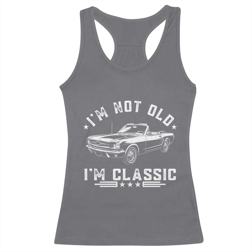 I'm Not Old I'm Classic Racerback Tank Top Vintage 1963 Classic Sports Car