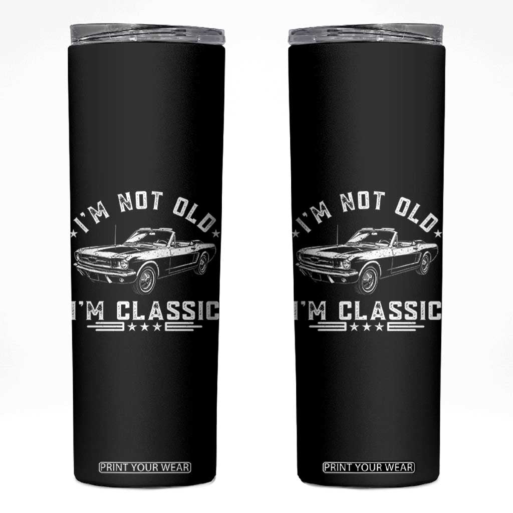 I'm Not Old I'm Classic Skinny Tumbler Vintage 1963 Classic Sports Car