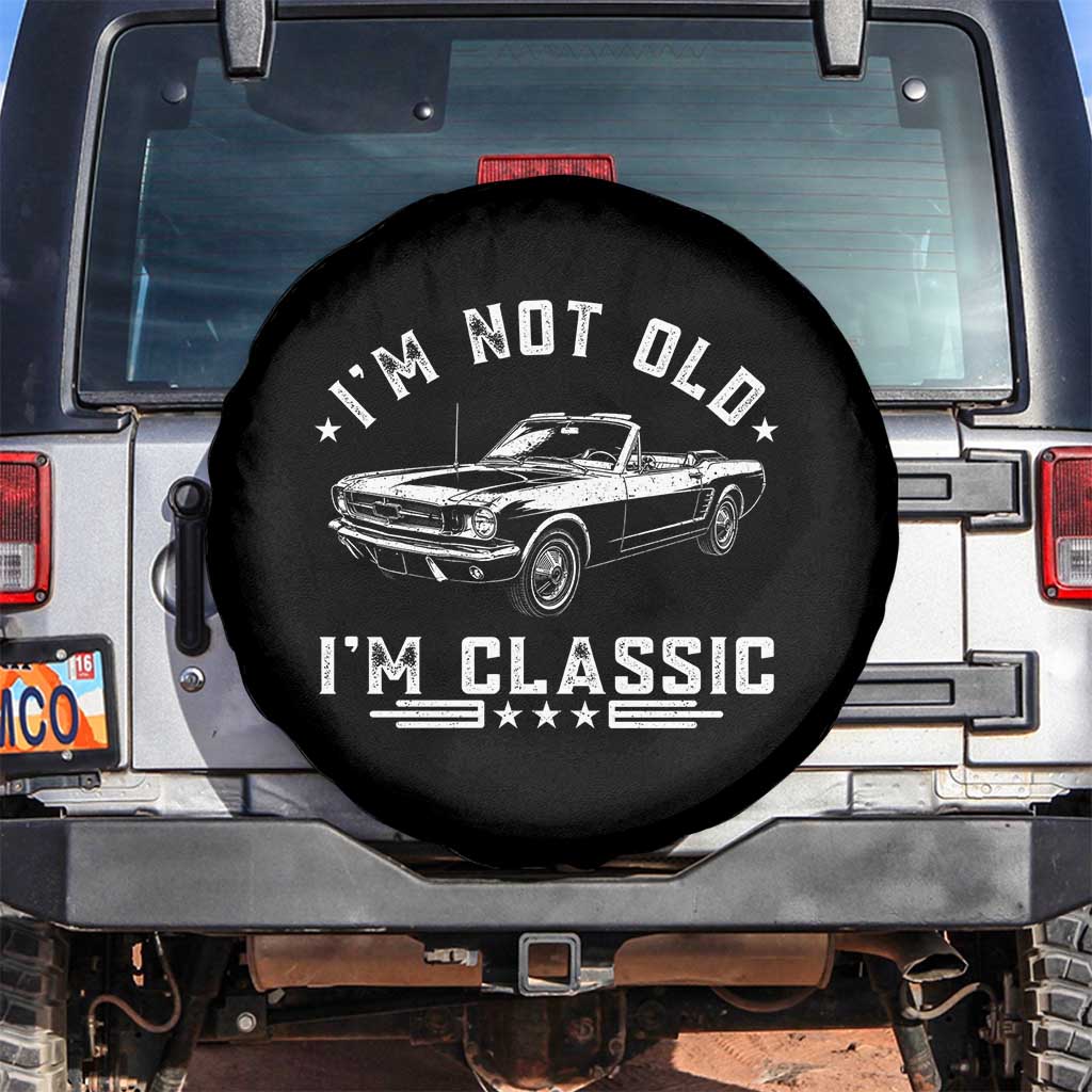 I'm Not Old I'm Classic Spare Tire Cover Vintage 1963 Classic Sports Car