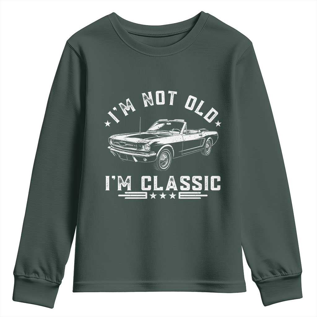 I'm Not Old I'm Classic Youth Sweatshirt Vintage 1963 Classic Sports Car
